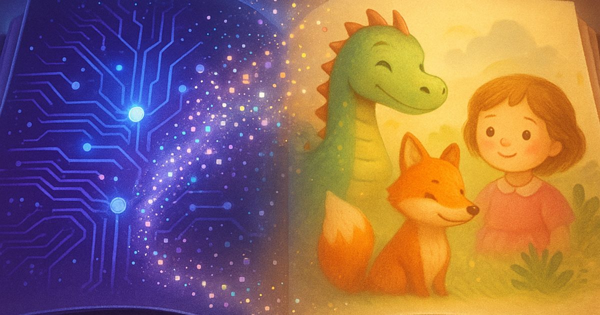 AI-иллюстрация — девочка в мультяшном стиле