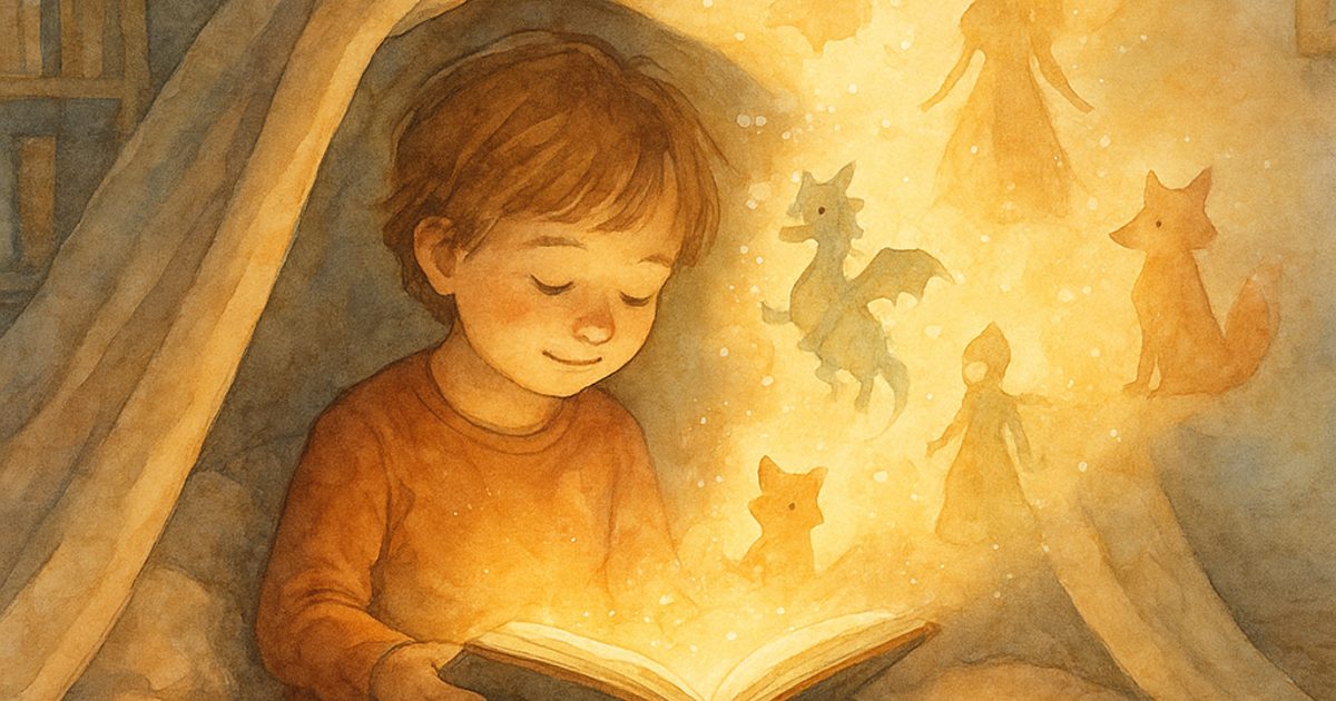 Ребёнок с персонализированной книгой