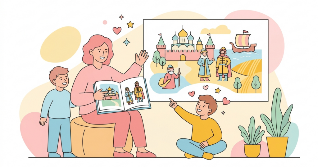 Как иллюстрации помогают детям полюбить Россию и её историю