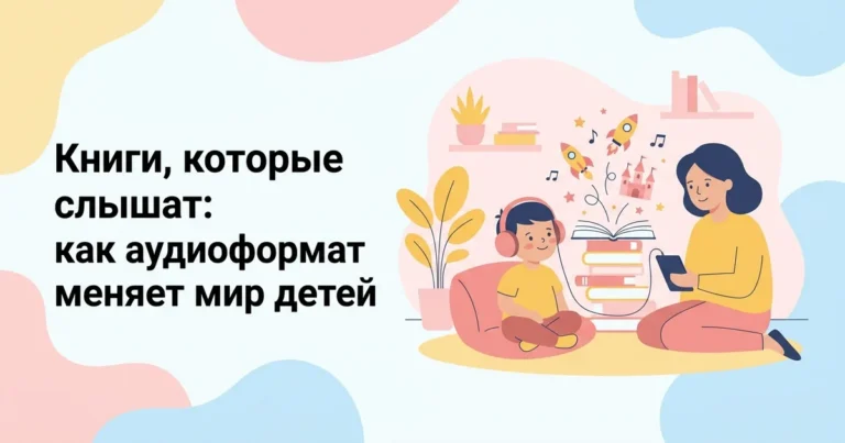 Книги, которые слышат: как аудиоформат меняет мир детей